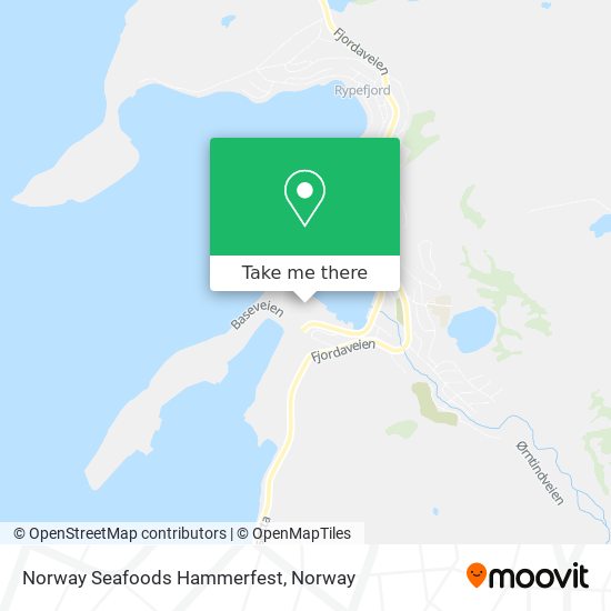Norway Seafoods Hammerfest map