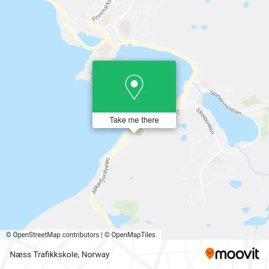 Næss Trafikkskole map