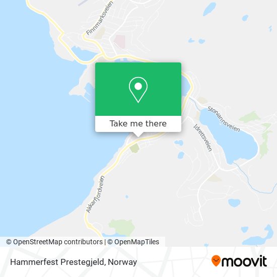 Hammerfest Prestegjeld map