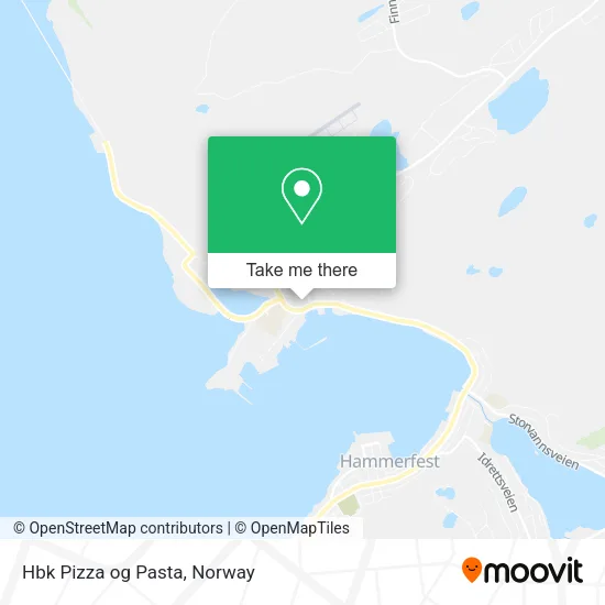 Hbk Pizza og Pasta map