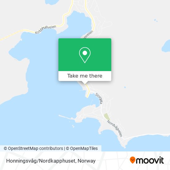 Honningsvåg/Nordkapphuset map