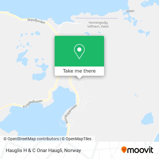 Hauglis H & C Onar Haugli map