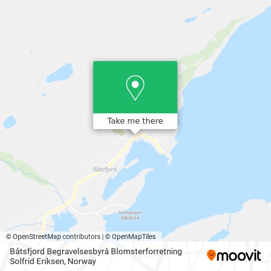 Båtsfjord Begravelsesbyrå Blomsterforretning Solfrid Eriksen map