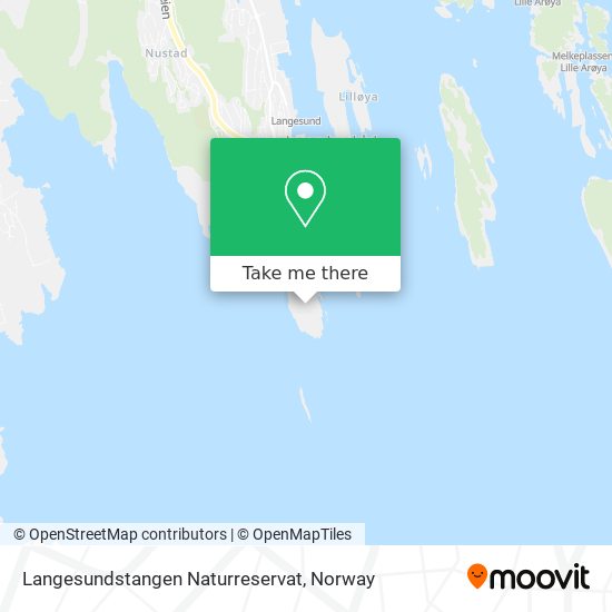 Langesundstangen Naturreservat map