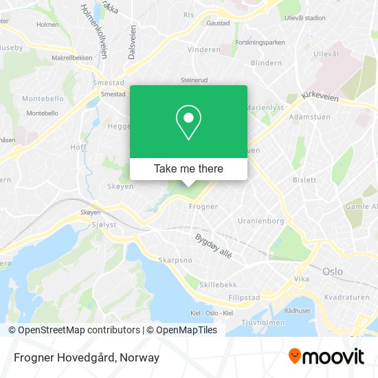 Frogner Hovedgård map