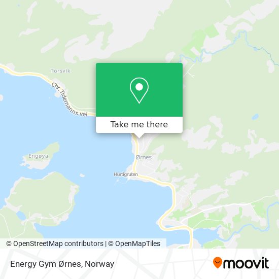 Energy Gym Ørnes map