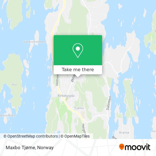 Maxbo Tjøme map