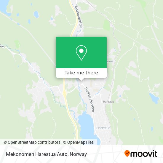 Mekonomen Harestua Auto map