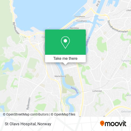 St Olavs Hospital map