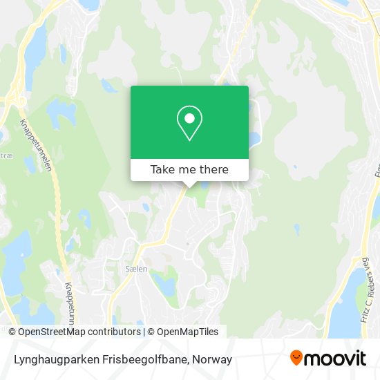 Lynghaugparken Frisbeegolfbane map