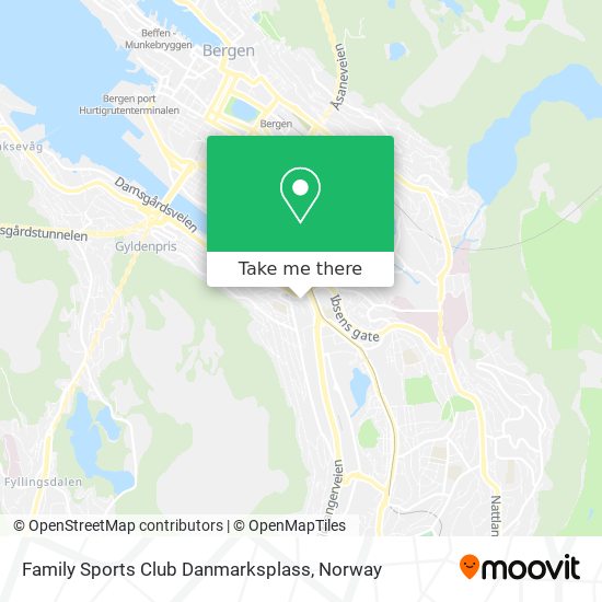 Family Sports Club Danmarksplass map