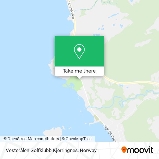 Vesterålen Golfklubb Kjerringnes map