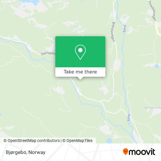 Bjørgebo map