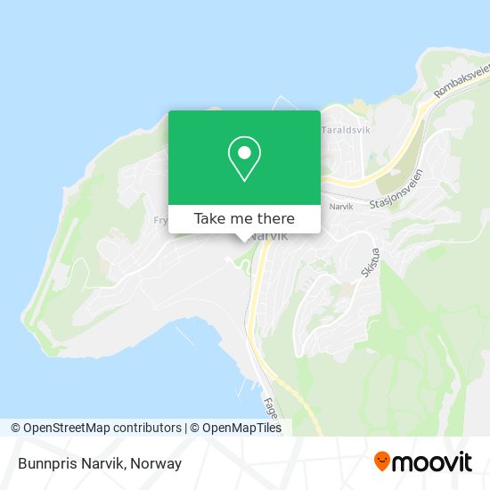 Bunnpris Narvik map