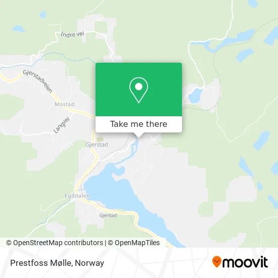 Prestfoss Mølle map