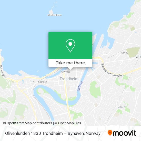 Olivenlunden 1830 Trondheim – Byhaven map