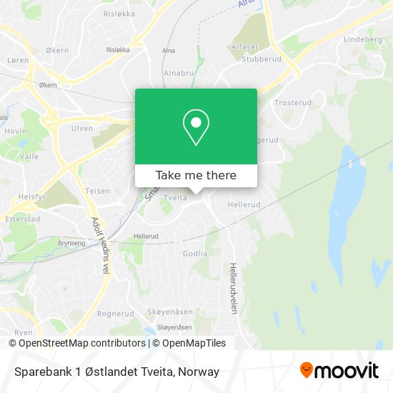 Sparebank 1 Østlandet Tveita map