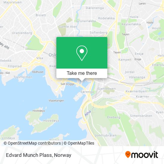 Edvard Munch Plass map