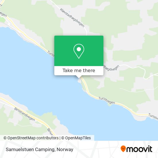 Samuelstuen Camping map