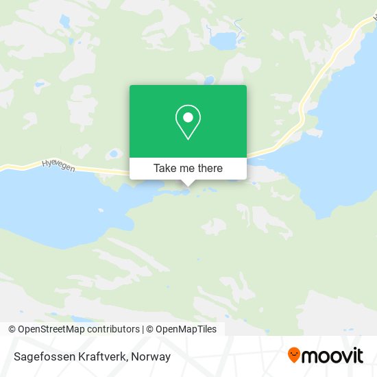 Sagefossen Kraftverk map