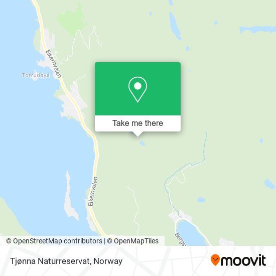 Tjønna Naturreservat map