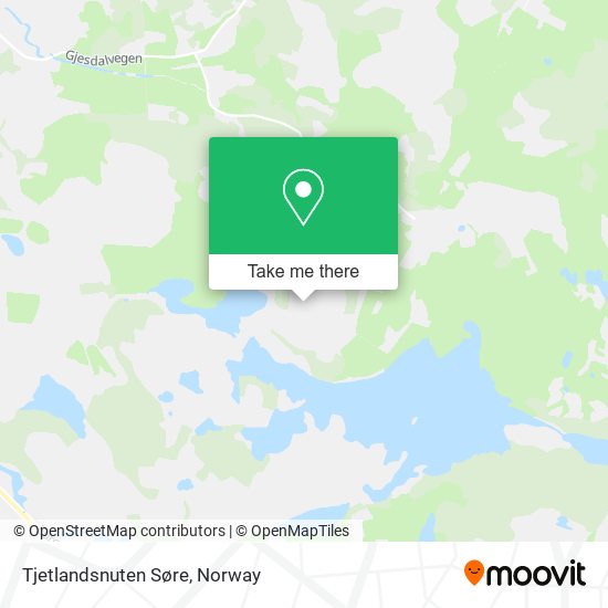 Tjetlandsnuten Søre map