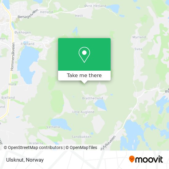 Ulsknut map