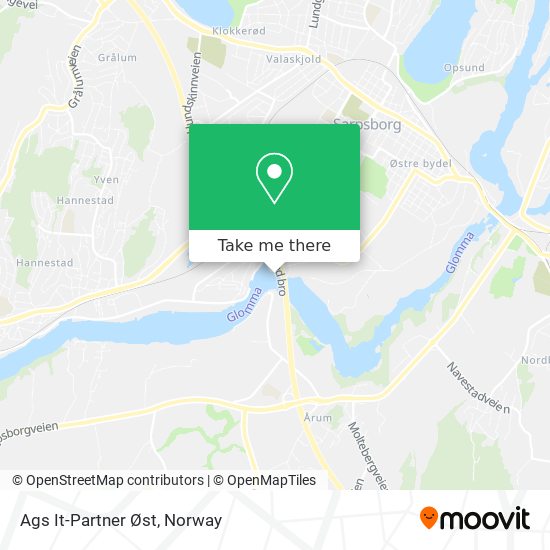 Ags It-Partner Øst map