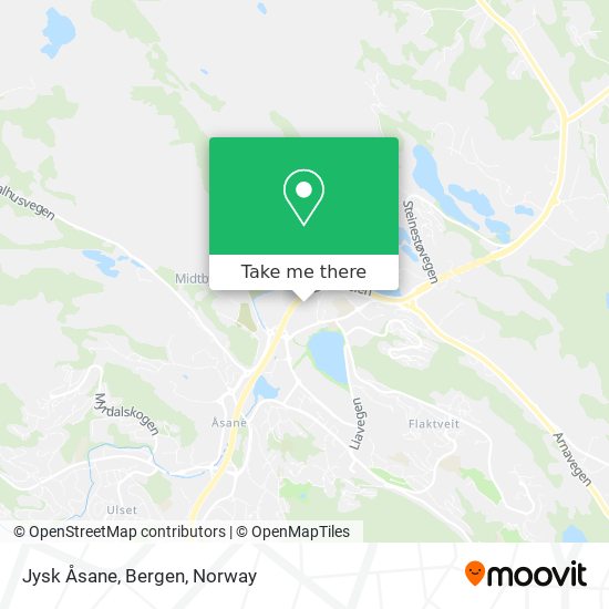 Jysk Åsane, Bergen map
