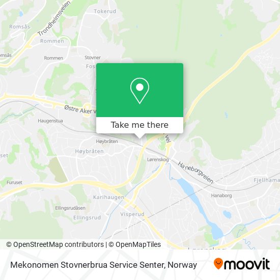 Mekonomen Stovnerbrua Service Senter map
