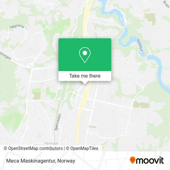 Meca Maskinagentur map