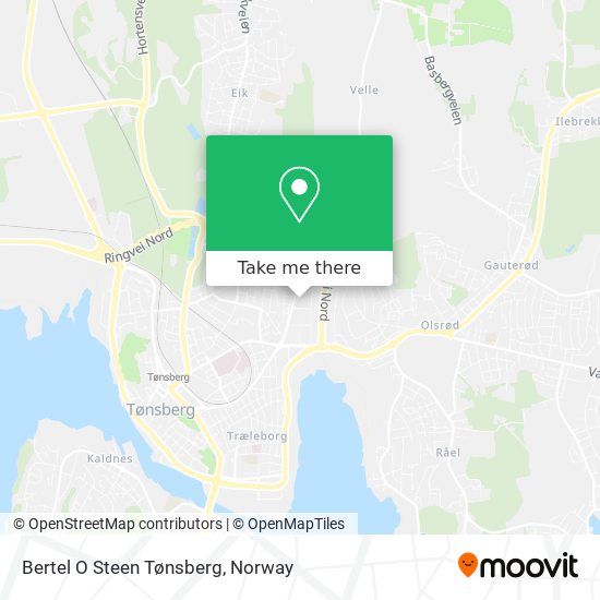 Bertel O Steen Tønsberg map