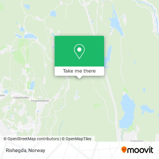 Rishøgda map