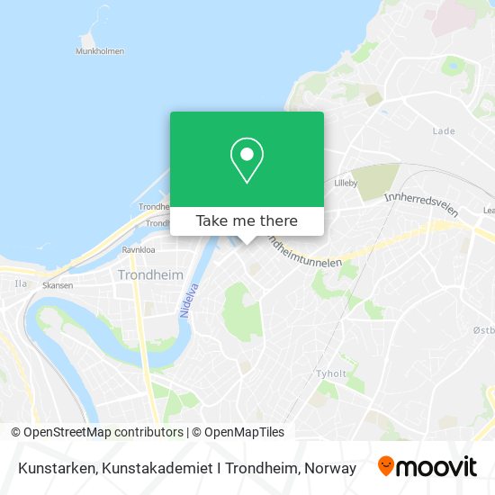 Kunstarken, Kunstakademiet I Trondheim map