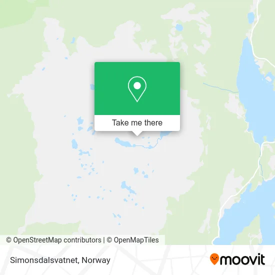 Simonsdalsvatnet map