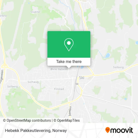 Hebekk Pakkeutlevering map