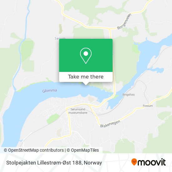 Stolpejakten Lillestrøm-Øst 188 map