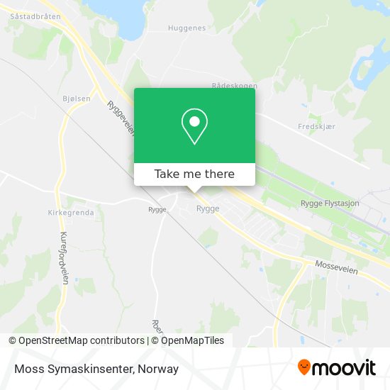 Moss Symaskinsenter map