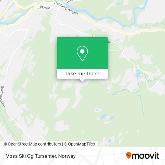 Voss Ski Og Tursenter map