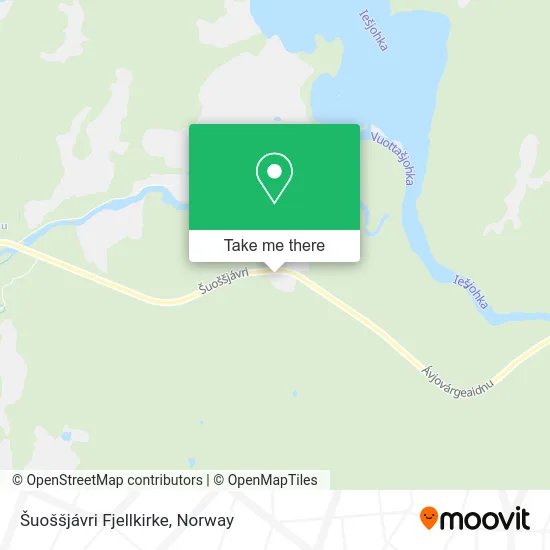 Šuoššjávri Fjellkirke map