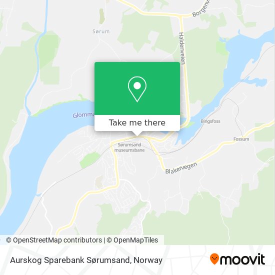 Aurskog Sparebank Sørumsand map