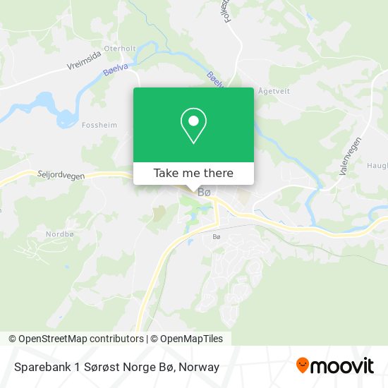 Sparebank 1 Sørøst Norge Bø map