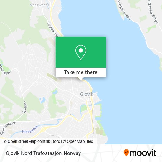 Gjøvik Nord Trafostasjon map
