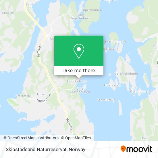 Skipstadsand Naturreservat map