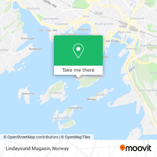 Lindøysund Magasin map