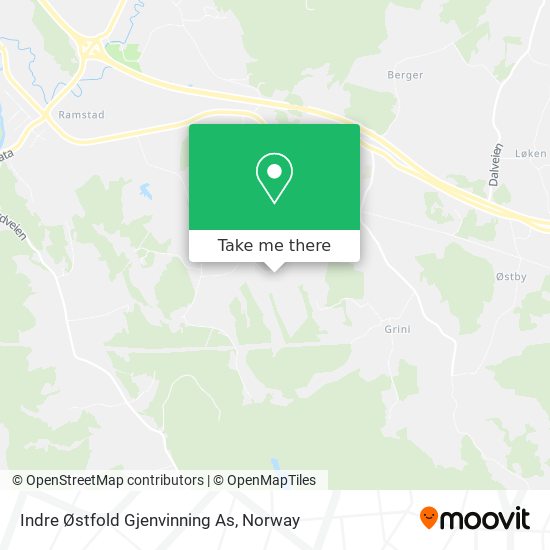 Indre Østfold Gjenvinning As map