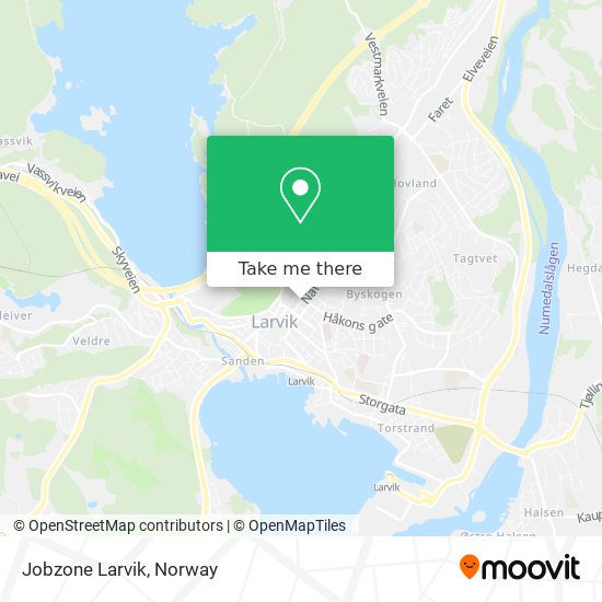 Jobzone Larvik map