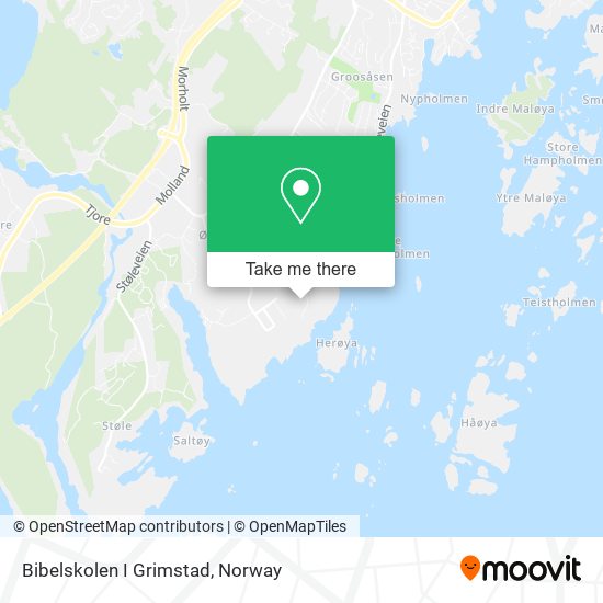 Bibelskolen I Grimstad map