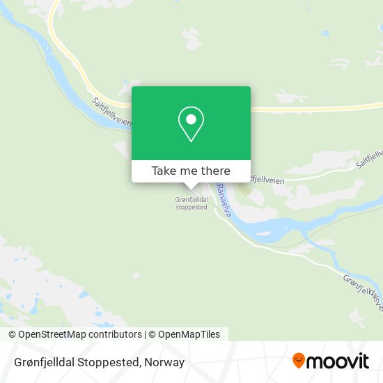 Grønfjelldal Stoppested map