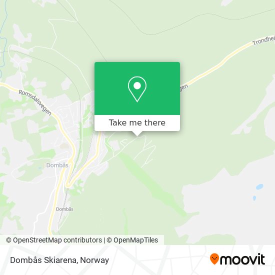 Dombås Skiarena map